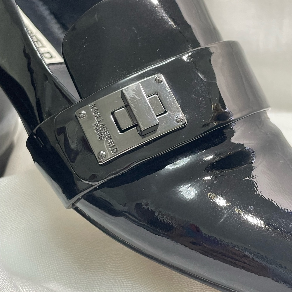 Karl Lagerfeld Paris Nelia Patent Leather Loafers - Picture 5 of 10